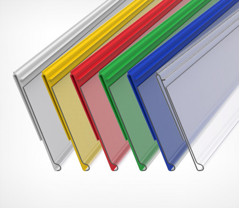 картинка Ценникодержатель для стеклянных и тонких полок GLS39 длина 600 мм