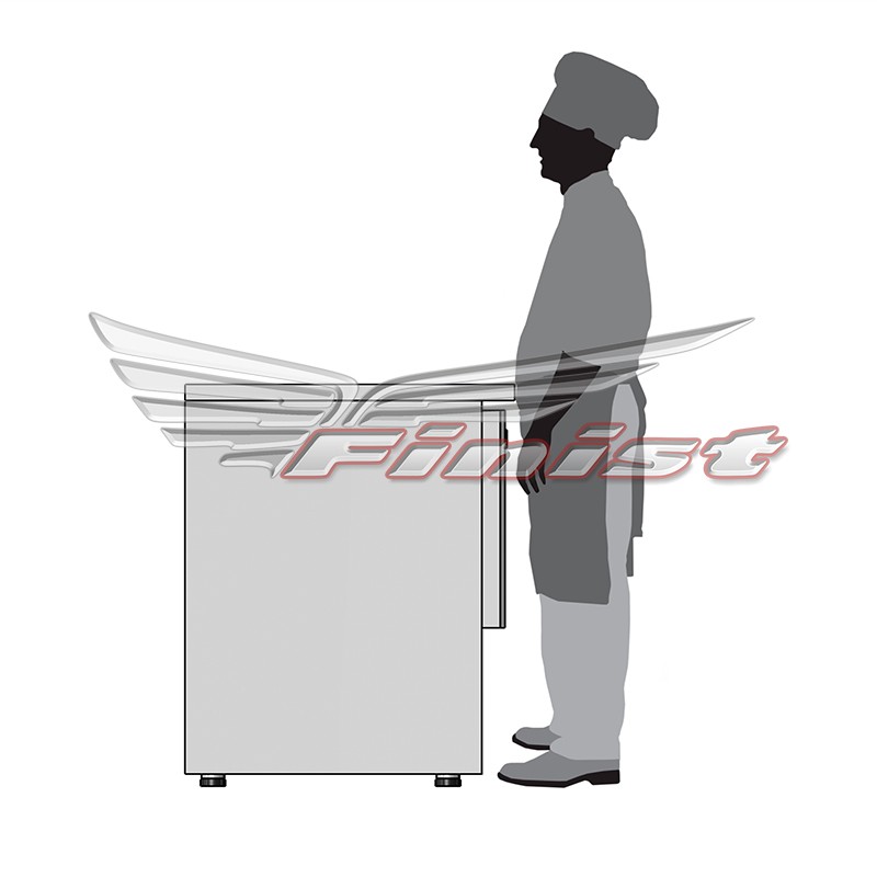 Стол холодильный Finist СХСн-600-3 нижний агрегат 1485x600x850 мм