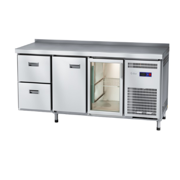 картинка Стол холодильный Abat СХН-60-02 (ящики 1/2, дверь, дверь-стекло)