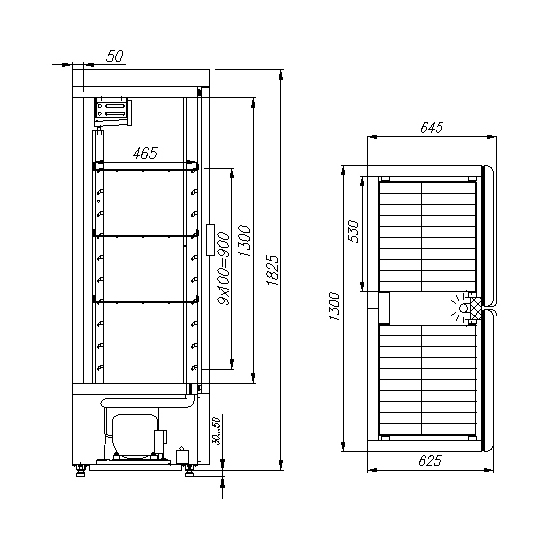 картинка Шкаф холодильный Carboma ШХ-0,8