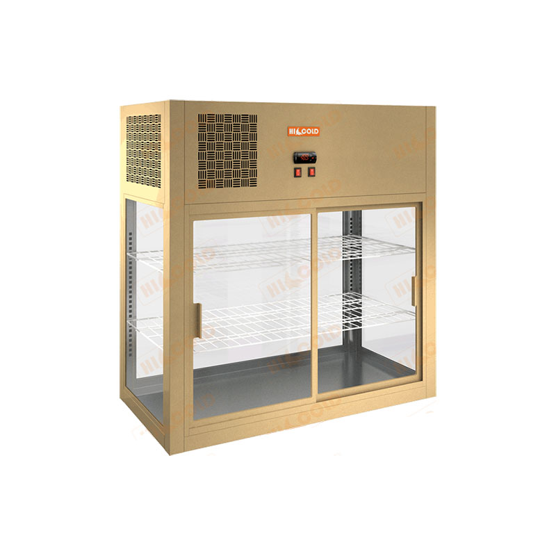 Настольная островная холодильная витрина HICOLD VRH O 990 Bronze / Beige / Brown / Black