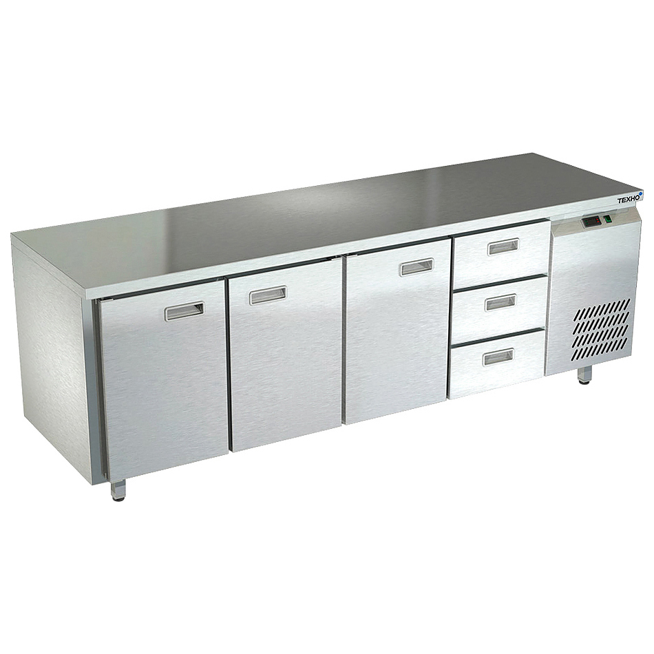 Холодильный стол Техно-ТТ СПБ/О-122/33-2206 3 двери 3 ящика