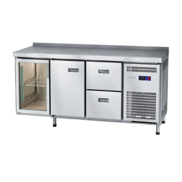 Стол холодильный Abat СХС-60-02 (дверь-стекло, дверь, ящики 1/2)