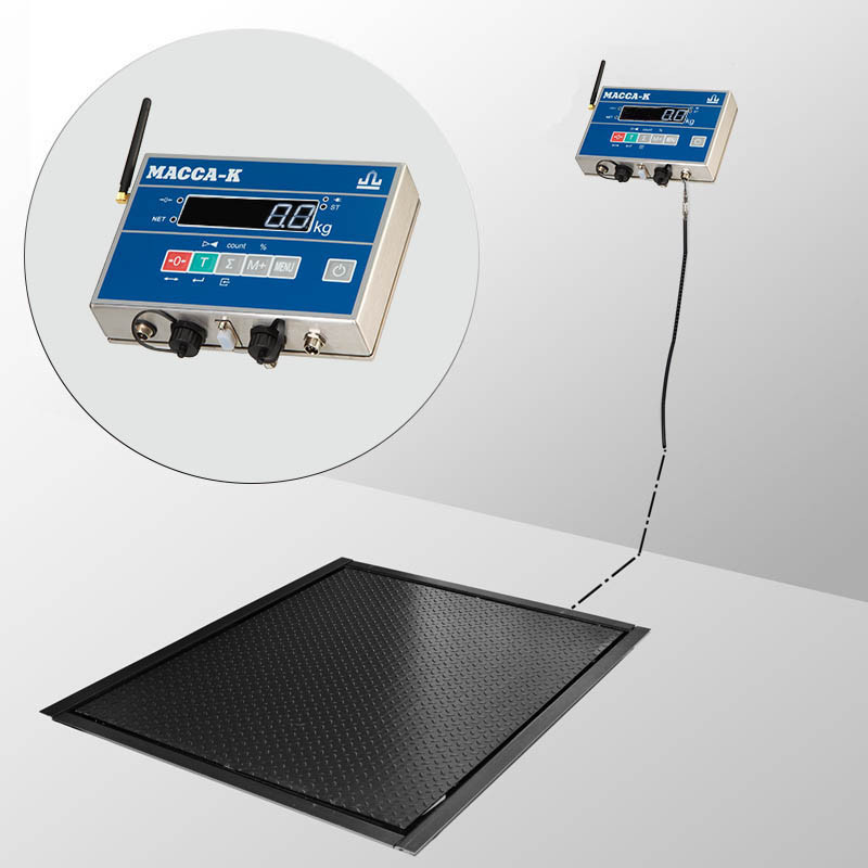 Весы врезные Масса-К 4D-PМF-12/10-500-AB(RUEW) с интерфейсами RS, USB, Ethernet, WiFi