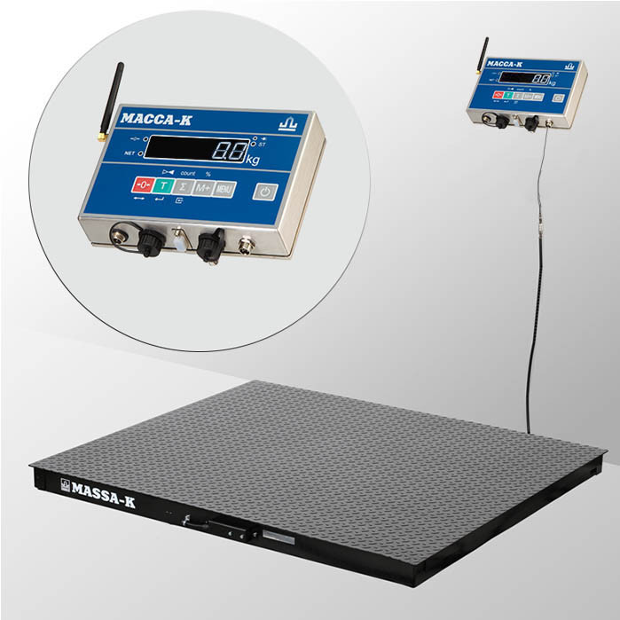 Весы Масса-К 4D-PМ-12/12-2000-AB(RUEW) с интерфейсами RS, USB, Ethernet, WiFi и влагозащитой