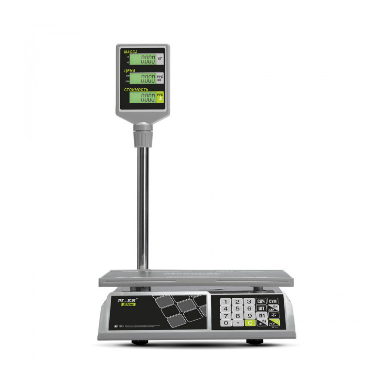 Торговые весы Mertech M-ER 326 ACP-32.5 "Slim" LCD
