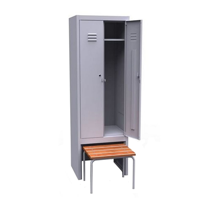 Шкаф для одежды 800х500х1850 мм с нишей для скамейки