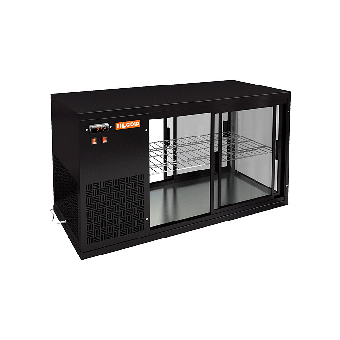 Настольная холодильная витрина сквозная HICOLD VRL T 1100 L Bronze / Beige / Brown / Black