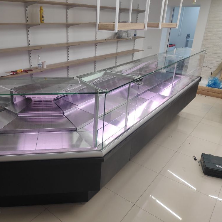 Холодильная витрина Premier Куба-УВ (-1…+5) вент внутренний угол