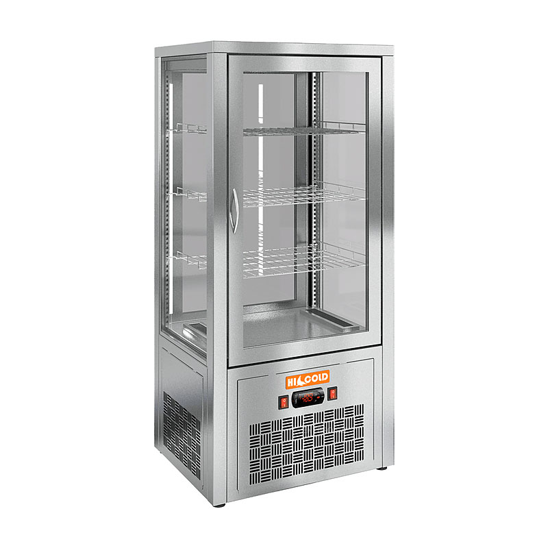 картинка Настольная вертикальная сквозная холодильная витрина HICOLD VRC T 100