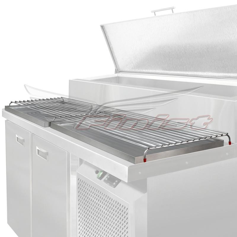 Холодильный стол для пиццы FINIST СХСнпцг-700-4, гранит, нижний агрегат 1900x700x1060