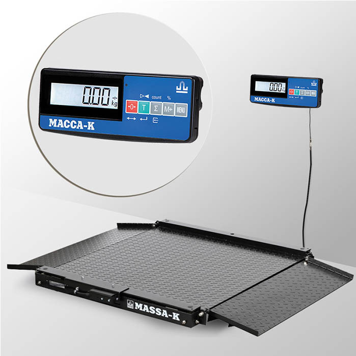Весы пандусные Масса-К 4D-LA-10/10-1500-A(RUEW) с интерфейсами RS, USB, Ethernet, WiFi
