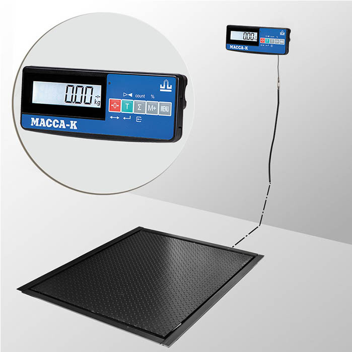Весы врезные Масса-К 4D-PМF-12/10-500-A(RUEW) с интерфейсами RS, USB, Ethernet, WiFi