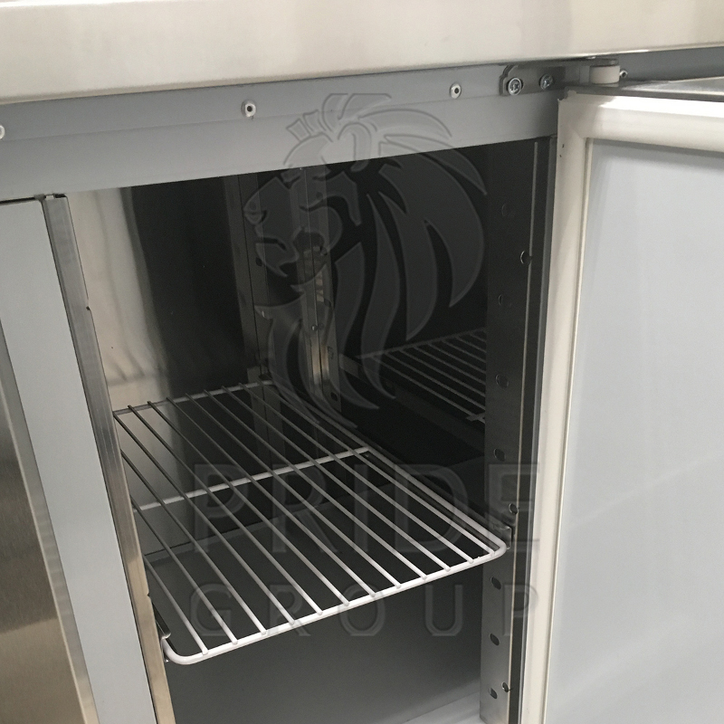 Холодильный стол для пиццы FINIST СХСнпцг-800-2, гранит, нижний агрегат 1000x800x1060