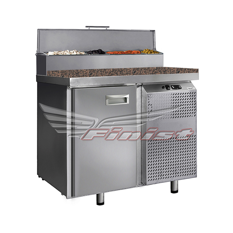 Холодильный стол для пиццы FINIST СХСпцг-800-1 гранит 900x800x1060
