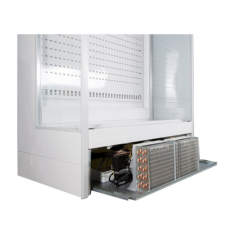 Холодильная горка Ариада Ливерпуль ВС48L-2500F с встроенным агрегатом без боковин