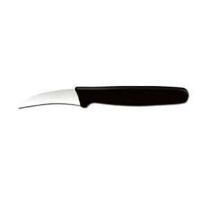 картинка Нож для чистки овощей MACO 400836 черный изогнутый 7см