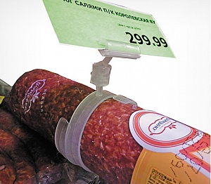 картинка Ценникодержатель улитка на колбасу ROLL-CLIP высота ножки 100 мм