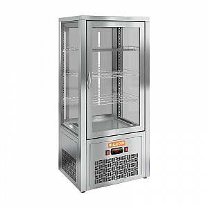 картинка Настольная вертикальная сквозная холодильная витрина HICOLD VRC T 100
