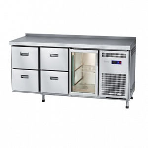 картинка Стол холодильный Abat СХС-70-02 (ящики 1/2, ящики 1/2, дверь-стекло)