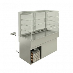 картинка Витрина холодильная с охлаждающей ванной и шкафом EMAINOX I7VVQC3RPRVF3 8046574VF