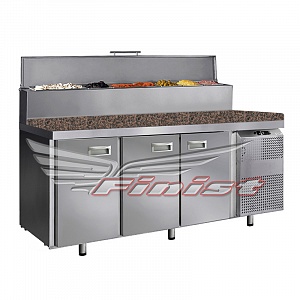 картинка Холодильный стол для пиццы FINIST СХСпцг-800-3 гранит 1810x800x1060